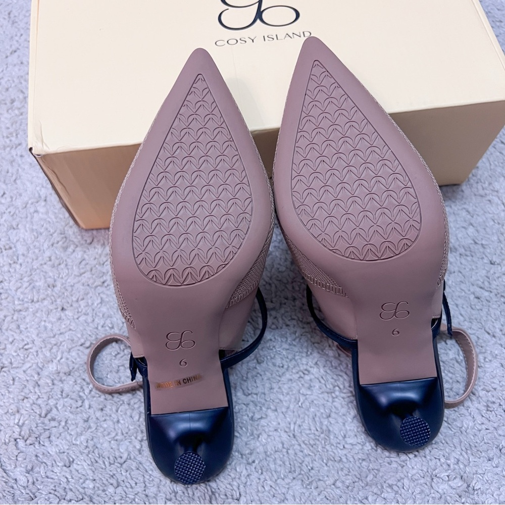 Cosy island StrikeStep Elegant Stiletto Heeled Slingback - Picture 2 of 16